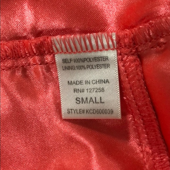 PERFECT CONDITION CORAL/SALMON RUFFLE DRESS SZ SM - Picture 5 of 7